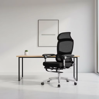 Chaise de bureau exécutive ergonomique en maille, pivotante et réglable, au design moderne, pour visiteurs et personnel