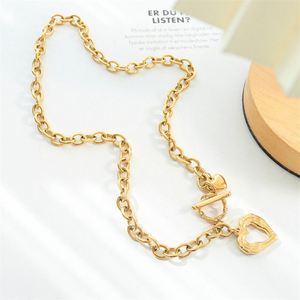 สร้อยคอแฟชั่นสแตนเลสสตีลรูปหัวใจแบบกลวง - Product Image 5