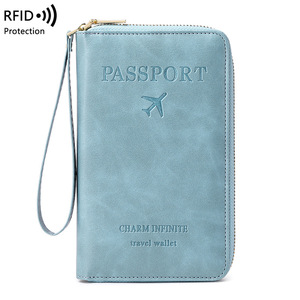 Nuovo Portadocumenti RFID 2026 per Passaporti, Biglietti Aerei e Certificati, Borsa da Viaggio Multifunzionale alla Moda con Cerniera - Product Image 5