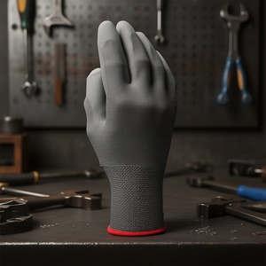 Gants de travail de protection en polyester avec revêtement en polyuréthane - Product Image 3