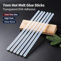 Bâton d'adhésif thermofusible transparent blanc de 7 mm de la marque JCXC, bonne flexibilité, petite taille, colle pour l'artisanat, l'emballage de cadeaux, l'assemblage