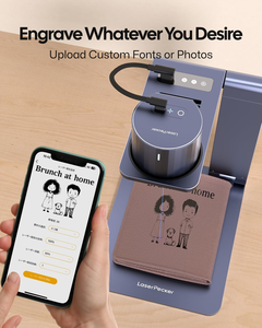 Grabador Láser Portátil <span class=keywords><strong>LaserPecker</strong></span> <span class=keywords><strong>Pro</strong></span> para Manualidades, Mini Máquina de Grabado de Escritorio y Portátil para Madera y Cuero - Product Image 2