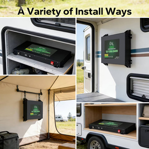 แบตเตอรี่เหลวแบบบาง 12V 230Ah ระบบ CANbus สำหรับรีเซ็ตผ่านบลูทูธ  แคโทด LiFePO4 สำหรับยานยนต์ไฟฟ้า/พลังงานแสงอาทิตย์ - Product Image 5