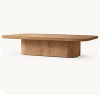 Table basse rectangulaire décorative moderne RH Oslo Base en chêne américain, meubles de salon personnalisables