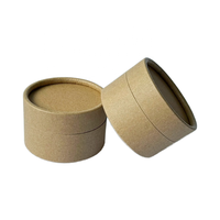 Boîte de parfum 100% biodégradable, boîte de savon écologique, pot cylindrique, tube de lotion, tube en papier, doublure résistante à l'huile