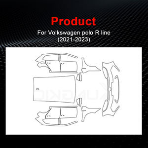 Для <span class=keywords><strong>VOLKSWAGEN</strong></span> <span class=keywords><strong>POLO</strong></span> R LINE 2021 2022 2023 TPU полная Автомобильная прозрачная пленка против царапин предварительно разрезанная защитная пленка - Product Image 4