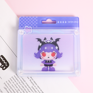 Desenhos animados impressos personalizados e Anime padrão acrílico Lenticular cartão Standee Keychain-Artwork Collectible Display Item - Product Image 3