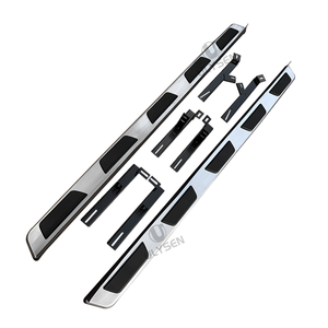 Pedane Laterali per <span class=keywords><strong>Audi</strong></span> Q7 06-15, Stile Quadrato, Installazione Senza Foratura, Parti Auto Modificate - Product Image 1