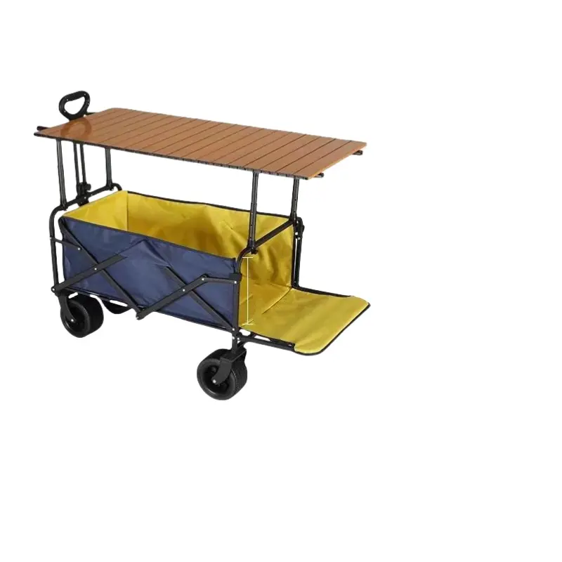 Outdoor zusammenklappbarer faltbarer Trolley-Wagen-Wagen tragbarer Großwagen für Camping Angeln Einkaufen