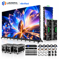 Écran LED d'intérieur silencieux sans ventilateur à faible bruit 7680Hz 16 bits HDR10 P3.91 500x1000mm pour studio de diffusion en direct d'églises