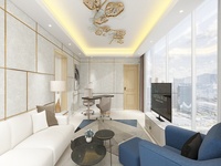 Meubles de chambre à coucher modernes et luxueux dans une villa Ensembles King en bois sur mesure pour hôtels et appartements 5 étoiles Design métallique