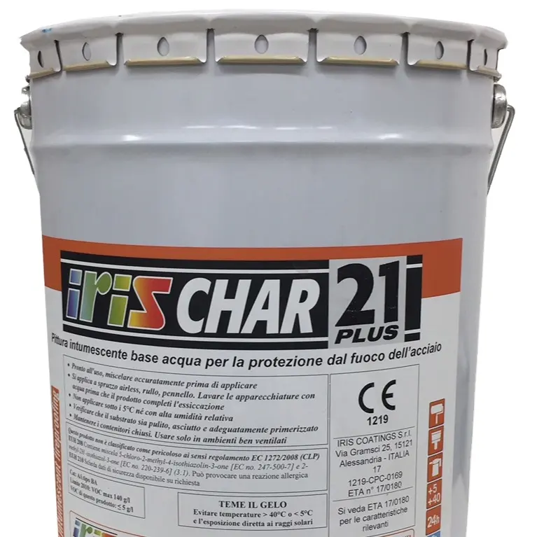 Intumes zierende Beschichtung CHAR 21Plus zum Brandschutz von Stahl, feuer hemmende spezifische Beschichtung für Stahl konstruktionen