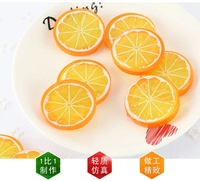 Buah-buahan buatan PVC 5cm, imitasi lemon dan jeruk, ornamen buah Natal, dekorasi lemon palsu untuk dapur dan pernikahan