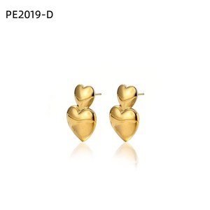 Amy Amy Heart <b>Stud</b> Earrings <b>Silver</b> Plated For Women Romantic Fashion Jewelry Gift - Product Image 3
