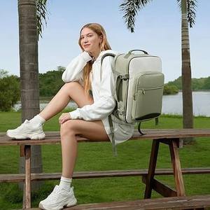 Mochila para portátil, bolso <span class=keywords><strong>de</strong></span> oficina profesional con correas <span class=keywords><strong>de</strong></span> hombro ocultas, bolso <span class=keywords><strong>de</strong></span> ordenador moderno para mujeres profesionales - Product Image 2