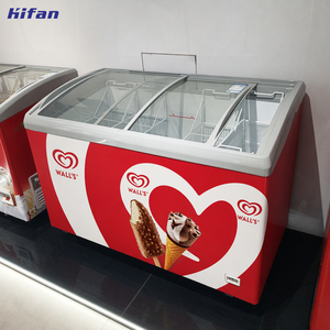 OEM/ODM Wholesale Price Deep Freezer Single-Temperature Curved Glass <b>Door</b> Equipment <b>for</b> Shop SD-416 Wide Temperature Range Refri - Product Image 3