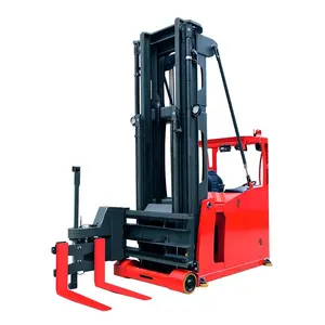 Three Way Electric 1.5ton Very Narrow Aisle Reach Truck Stacker 1ton 3 Way Pallet Stacker Forklift Moving Tools