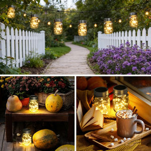 Alecter Solar APH-L132 Lampes solaires suspendues 30 lanternes LED IP53 étanches 4100K blanc neutre Décoration extérieure pour balcon jardin - Product Image 3