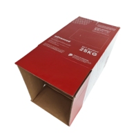 Carton d'expédition ondulé de papier kraft recyclé épais de haute qualité avec conception de logo de marque imprimé personnalisé en gros
