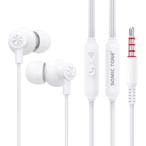 SOMIC TONE D18 Grosir Murah Earphone Kabel 3.5mm OEM ODM Harga Pabrik Earbuds Portabel Headphone dengan Mikrofon untuk Gaming - Product Image 6