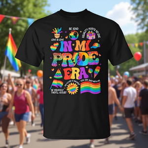 Camiseta In My Pride Era con la bandera del arcoíris LGBT, mes del orgullo LGBTQ Gay Les - Product Image 3