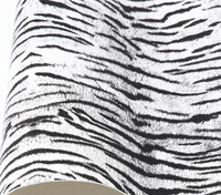 Cuir synthétique PU à motif zèbre, imprimé animal, imitation cuir PU, tissu en cuir artificiel, matière première pour chaussures et sacs