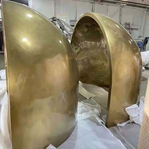 Cheminée décorative Art Déco EX986 en acier inoxydable étanche pour hall d'hôtel, villa, salon, extérieur et aménagement intérieur - Product Image 6