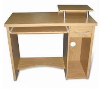 Meubles de bureau scolaire Structure en bois Bureau simple avec tiroirs et rangement mobile