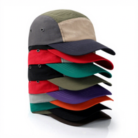 Casquette de camping personnalisable à 5 panneaux, séchage rapide, imperméable, pour la randonnée, le cyclisme, la pêche, les activités de plein air, casquette de baseball légère en polyester