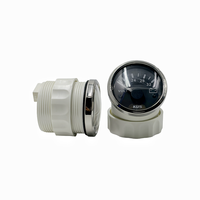 Voltímetro KUS de 24 V, 18-32 V, 52 mm, Medidor de Voltaje Impermeable con Retroiluminación, Medidor de Voltaje de Batería para Camiones, Autocaravanas y Embarcaciones
