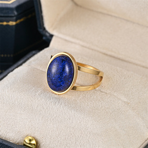 Bagues populaires en pierre naturelle taillée pour hommes et femmes, bagues élégantes et exquises en pierre de tigre, fabricant en gros de style ethnique - Product Image 3