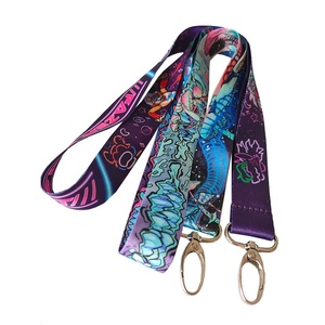 Biểu Tượng Tùy Chỉnh Polyester Keychain Cổ Dây Buộc Cá Nhân Nhuộm Thăng Hoa Bán Buôn In Kỹ Thuật Số Và Dập Nổi Dệt Logo - Product Image 3