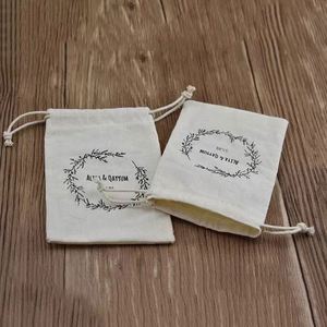100% Cotton Reusable Produce Muslin <b>Bags</b> Multipurpose Double Drawstring Storage Pouch for Everyday Use - Product Image 1