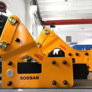 SOOSAN SB81A MARTILLO HIDRÁULICO DE TIPO LATERAL ADECUADO PARA ACCESORIOS DE EXCAVADORA DE GRAN ESCALA CON REPUESTOS CINCES MANGUERAS ETC - Product Image 2