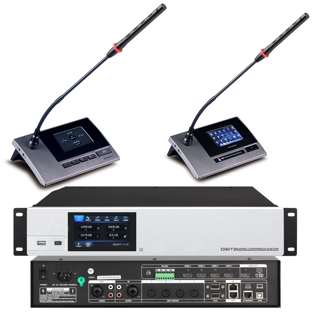 Digital Video Network Wired Conference Microphone Intelligent System Built-in Speaker President Delegate MiCWL A460M A4621