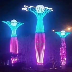 Torre de Iluminación Multiusos para Paisajes, <span class=keywords><strong>Luces</strong></span> <span class=keywords><strong>LED</strong></span> Decorativas para Exteriores con Diseño Creativo, Resistentes al Agua - Product Image 4