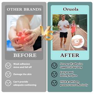 Bantalan jagung kapalan 36pcs, untuk perekat jari kaki, bantalan jagung kalus lembut untuk bagian bawah kaki jari kaki, pereda nyeri tumit - Product Image 6