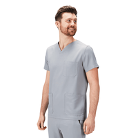 Usine personnalisée col en V infirmières hôpital dentaire uniforme médecin hauts hommes gommages médicaux chemise Salon infirmière uniformes Blouse en gros