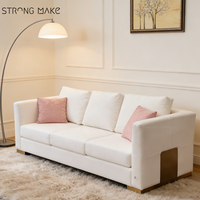 Ensemble de salon de luxe de haute qualité, canapé d'angle blanc pour salon, canapé modulaire pour la maison