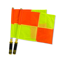 Ensemble de drapeaux de juge d'arbitre de football professionnel, drapeaux de signalisation portatifs pour l'entraînement et la compétition