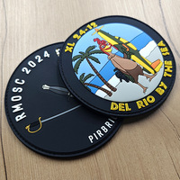 Système de défense aérienne personnalisé Patch en PVC gravé en relief Patch en caoutchouc pour les forces armées