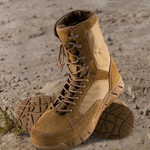 Bottes tactiques DF22 pour hommes, en daim, imperméables, pour toutes les saisons, randonnée, entraînement, service, couleur marron - Product Image 6