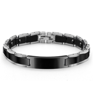 Bracelet Énergétique Quantique en Céramique Noire et Hématite, Bracelet de Bien-être aux Ions FIR, Personnalisation Énergétique OEM ODM - Product Image 2