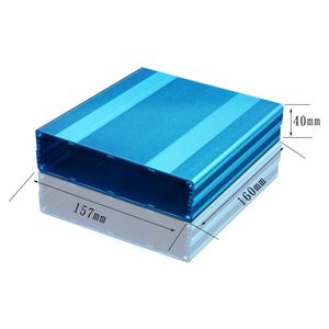 OEM Custom Length Heat Dissipation Electronic Box Powder Coating 6063 Aluminum Alloy Extrusion <b>Enclosure</b> IP54 Control Box PCB - Product Image 1