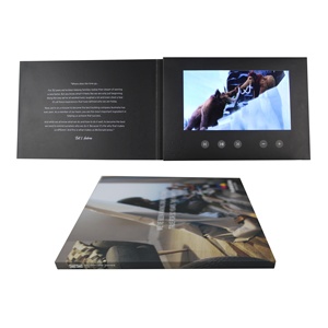 Bán chạy nhất tùy chỉnh <span class=keywords><strong>video</strong></span> Brochure 7 inch <span class=keywords><strong>LCD</strong></span> Quà Tặng <span class=keywords><strong>video</strong></span> mời tập sách với chất lượng cao - Product Image 1