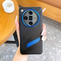 Étui de téléphone en similicuir contrasté pour OPPO Find X9 X8 X7 X9 Ultra X8S, coque de protection de l'objectif avec dissipation thermique