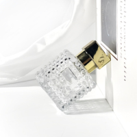 Atomiseur de forme carrée rectangulaire personnalisé bouteille à pompe de lotion emballage de soins de la peau boîte de parfum bouteille de parfum vide 100ml