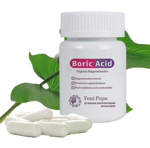 Private Label Yoni Pops Detox Boorzuur Zetpillen Voor Bv/Gist Infecties 100% Medische Boorzuur Aanpasbare Vagina Pops - Product Image 1