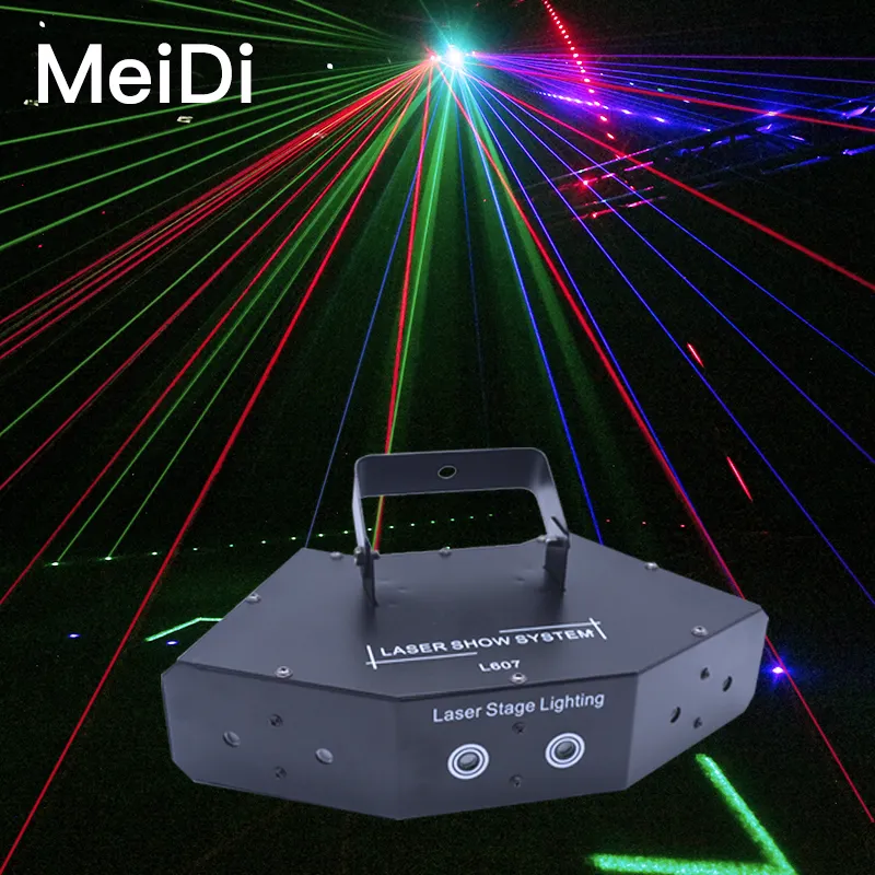 Nieuwe Led Dansvloer Lamp 6 Eye Scan Laserlichtbalk Dj Podium Disco Feestlicht