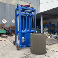Machine de fabrication de puits d'inspection en béton préfabriqué, machine de fabrication de tuyaux de drainage en ciment de taille personnalisée